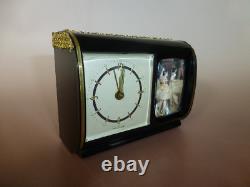 Vintage Reuge Dancing Ballerina Music Box Mechanical Alarm Clock (Watch Video)