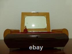 Vintage Reuge Dancing Ballerina Music Jewelry Box Wondeful Working (watch Video)