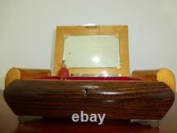 Vintage Reuge Dancing Ballerina Music Jewelry Box Wondeful Working (watch Video)