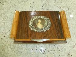 Vintage Reuge Dancing Ballerina Music Jewelry Box Wondeful Working (watch Video)