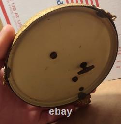 Vintage Reuge Dancing Couple Ballerina Gold Music Box Automaton Rare Watch Video