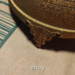 Vintage Reuge Dancing Couple Ballerina Gold Music Box Automaton Rare Watch Video
