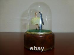 Vintage Reuge Dancing Couple Ballerina Music Box Automaton (see Video)