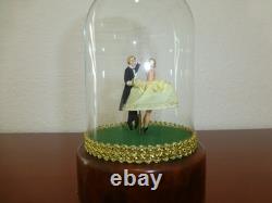 Vintage Reuge Dancing Couple Ballerina Music Box Automaton (see Video)