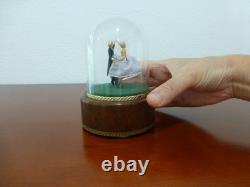 Vintage Reuge Dancing Couple Ballerina Music Box Automaton (see Video)