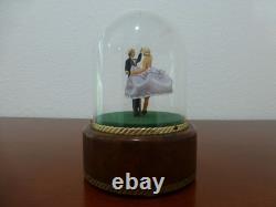 Vintage Reuge Dancing Couple Ballerina Music Box Automaton (see Video)