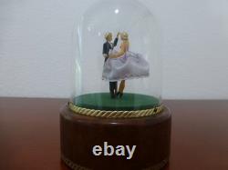 Vintage Reuge Dancing Couple Ballerina Music Box Automaton (see Video)