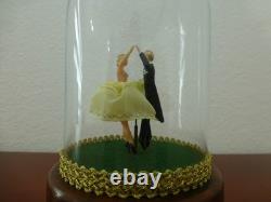 Vintage Reuge Dancing Couple Ballerina Music Box Automaton (see Video)