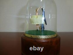 Vintage Reuge Dancing Couple Ballerina Music Box Automaton (see Video)