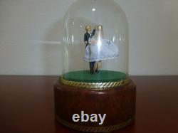 Vintage Reuge Dancing Couple Ballerina Music Box Automaton (see Video)