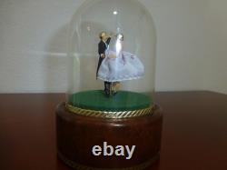 Vintage Reuge Dancing Couple Ballerina Music Box Automaton (see Video)