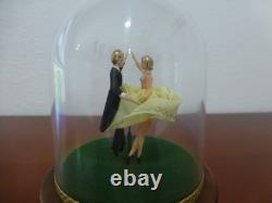 Vintage Reuge Dancing Couple Ballerina Music Box Automaton (see Video)