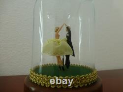 Vintage Reuge Dancing Couple Ballerina Music Box Automaton (see Video)