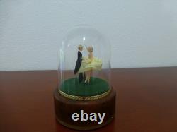 Vintage Reuge Dancing Couple Ballerina Music Box Automaton (see Video)