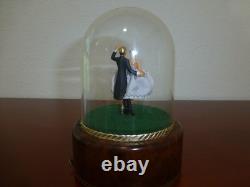 Vintage Reuge Dancing Couple Ballerina Music Box Automaton (see Video)