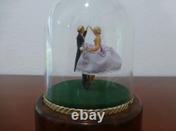 Vintage Reuge Dancing Couple Ballerina Music Box Automaton (see Video)