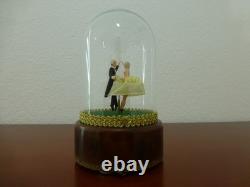 Vintage Reuge Dancing Couple Ballerina Music Box Automaton (see Video)