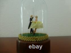 Vintage Reuge Dancing Couple Ballerina Music Box Automaton (see Video)