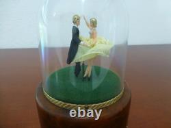 Vintage Reuge Dancing Couple Ballerina Music Box Automaton (see Video)