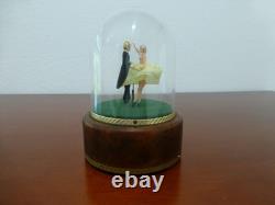 Vintage Reuge Dancing Couple Ballerina Music Box Automaton (see Video)