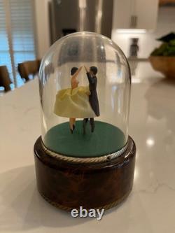 Vintage Reuge Dancing Couple Ballerina Music Box Automaton (watch The Video)