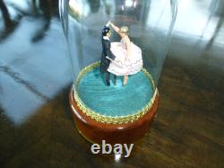 Vintage Reuge Dancing Couple Ballerina Music Box Automaton (watch The Video)