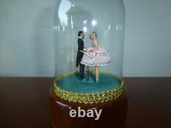 Vintage Reuge Dancing Couple Ballerina Music Box Automaton (watch The Video)