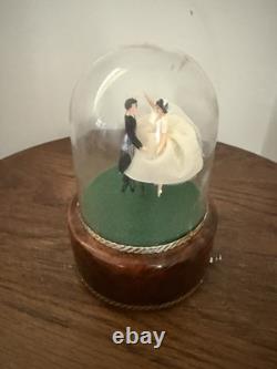 Vintage Reuge Dancing Couple Ballerina Music Box Automaton (watch The Video)