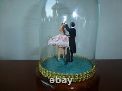Vintage Reuge Dancing Couple Ballerina Music Box Automaton (watch The Video)