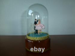 Vintage Reuge Dancing Couple Ballerina Music Box Automaton (watch The Video)