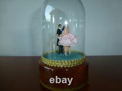 Vintage Reuge Dancing Couple Ballerina Music Box Automaton (watch The Video)