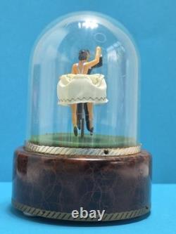 Vintage Reuge Dancing Couple Ballroom Waltz Anniversary Song Music Box HTF Works