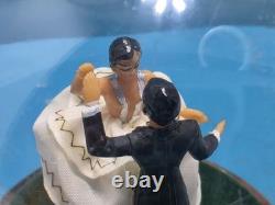 Vintage Reuge Dancing Couple Ballroom Waltz Anniversary Song Music Box HTF Works