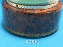 Vintage Reuge Dancing Couple Ballroom Waltz Anniversary Song Music Box HTF Works