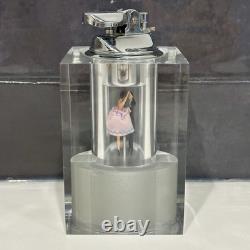 Vintage Reuge Dancing Couple Music Box Automaton With Lighter (watch Video)
