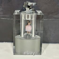Vintage Reuge Dancing Couple Music Box Automaton With Lighter (watch Video)