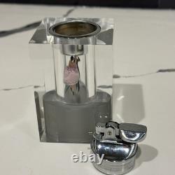 Vintage Reuge Dancing Couple Music Box Automaton With Lighter (watch Video)