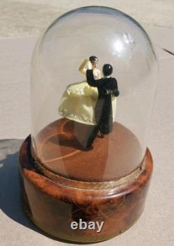 Vintage Reuge Dancing Love Couple Ballerina Music Box Automaton