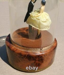 Vintage Reuge Dancing Love Couple Ballerina Music Box Automaton