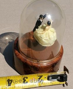 Vintage Reuge Dancing Love Couple Ballerina Music Box Automaton