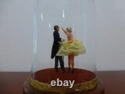 Vintage Reuge Dancing Love Couple Ballerina Music Box Automaton (watch Video)