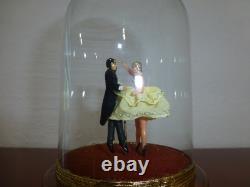 Vintage Reuge Dancing Love Couple Ballerina Music Box Automaton (watch Video)