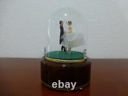 Vintage Reuge Dancing Wedding Couple Ballerina Music Box Automaton