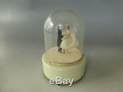 Vintage Reuge Dancing Wedding Couple Ballerina Music Box Automaton (watch Video)
