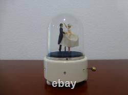 Vintage Reuge Dancing Wedding Love Couple Ballerina Music Box Automaton