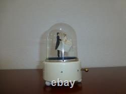 Vintage Reuge Dancing Wedding Love Couple Ballerina Music Box Automaton