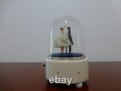 Vintage Reuge Dancing Wedding Love Couple Ballerina Music Box Automaton