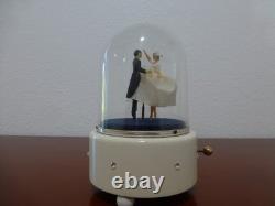 Vintage Reuge Dancing Wedding Love Couple Ballerina Music Box Automaton