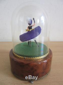 Vintage Reuge French CanCan Hopping/Spinning Dancer Music Box MINT