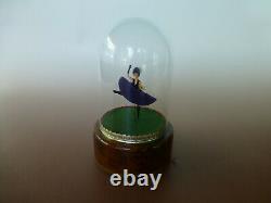 Vintage Reuge French Cancan Dancing Ballerina Music Box Wind Up Automaton Dancer
